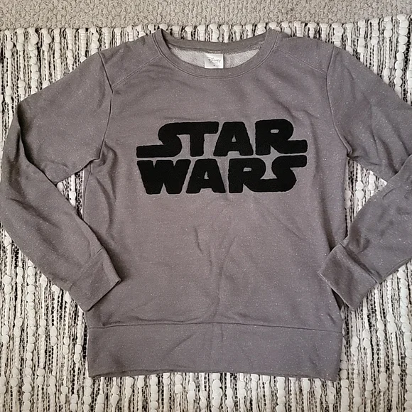 EUC Disney Star Wars Metallic Sweatshirt - Picture 2 of 6